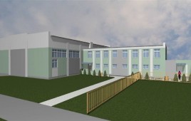 Sala gimnastyczna przy Zespole Szkół w Kruchowie