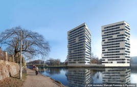 Apartamentowce nad Brdą