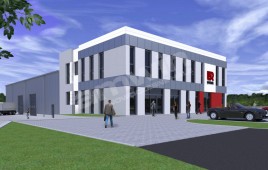 Hala magazynowa z budynkiem biurowo-socjalnym Unirol