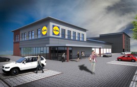 Miniaturka Lidl z parkingiem wielopoziomowym