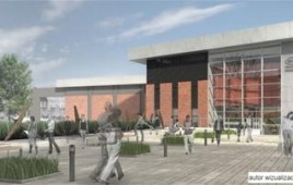 Miniaturka Centrum Konserwacji Wraków Statków wraz z Magazynem Studyjnym