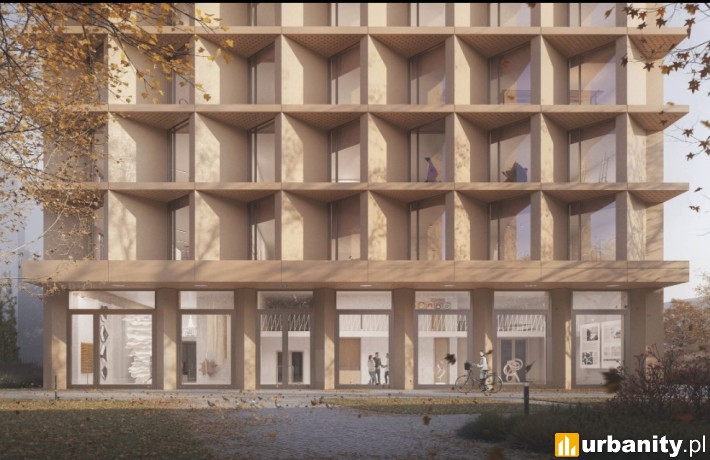 Zwycięska koncepcja na nowy budynek ASP Wrocław, wiz. Projekt Praga