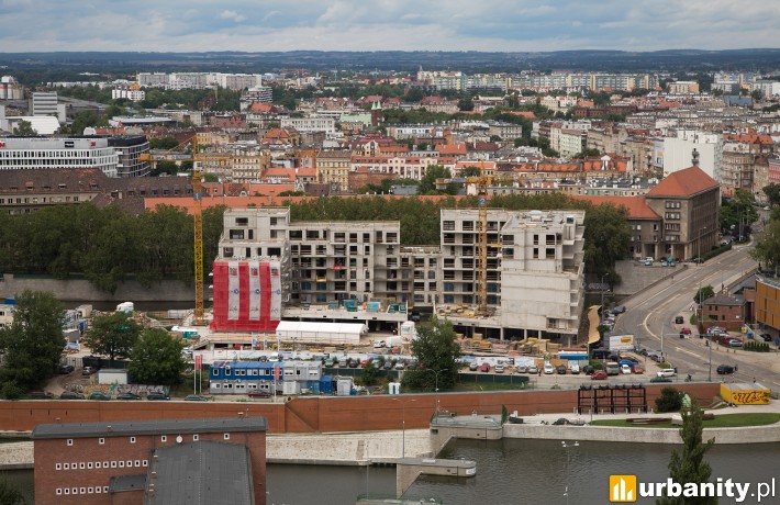 Postęp prac na budowie Bulwarów Książęcych we Wrocławiu