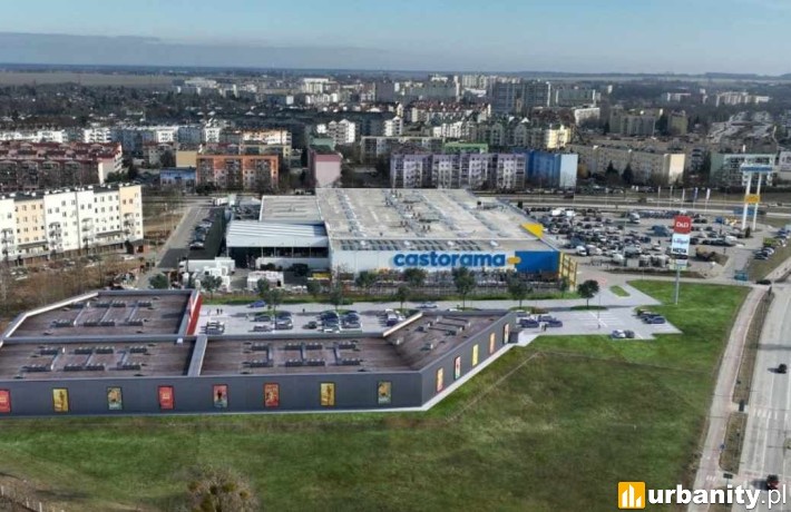 Gorzów Wielkopolski z nowym parkiem handlowym przy przebudowanej Castoramie