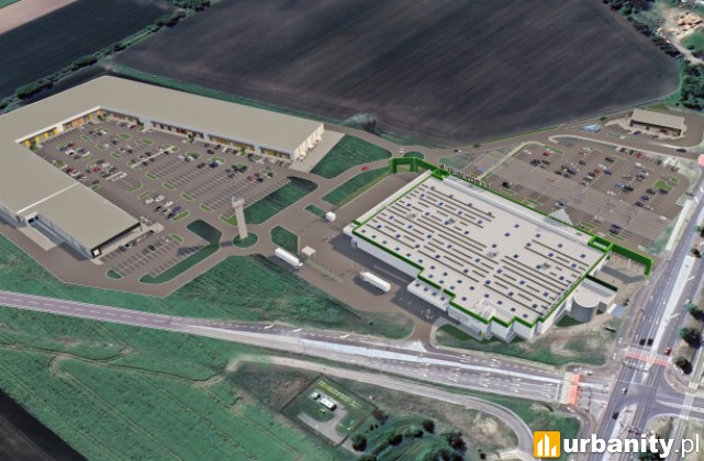 Projekt nowej inwestycji P.A. Nova w Dzierżoniowie, wiz. materiały inwestora