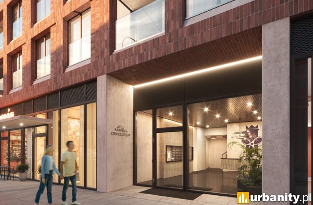 Wizualizacja inwestycji Stoczniowiec w Szczecinie, wiz. materiały dewelopera