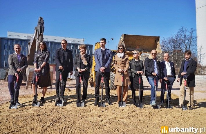 Wbicie pierwszej łopaty na budowie inwestycji Strefa Progress
