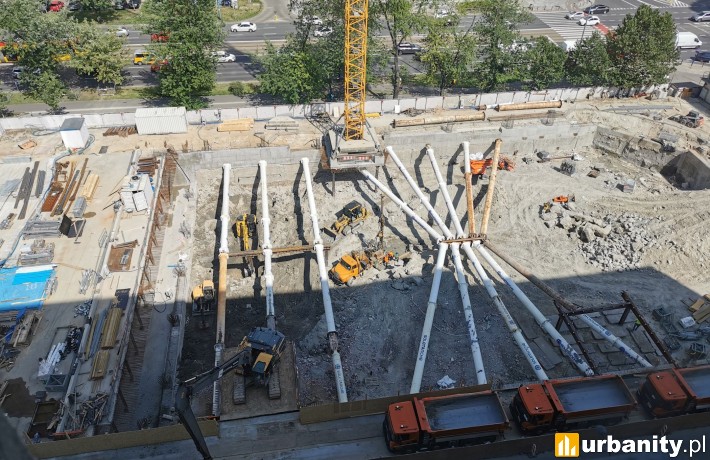 Tak wygląda realizacja części podziemnej Upper One, fot. Piotr L.