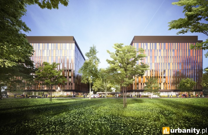 Wizualizacja biurowców Cu Office we Wrocławiu