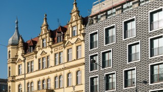 Gotowa elewacja apartamentowca Centreville. Niebawem oddanie inwestycji do użytku