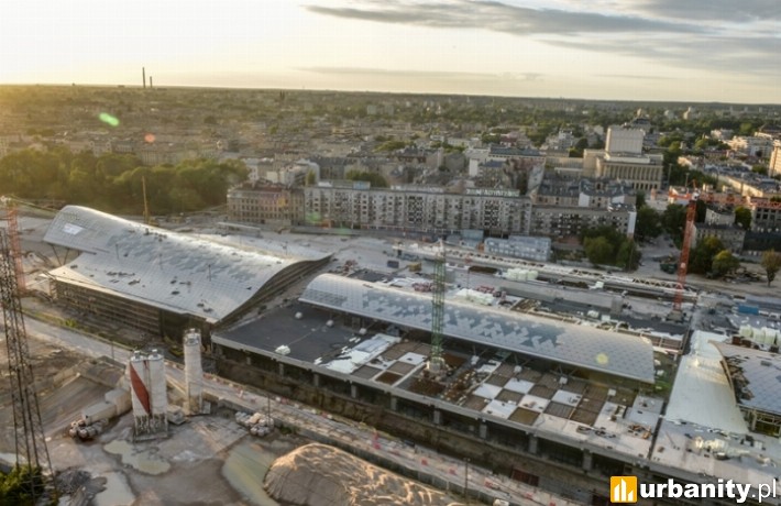 Budowa dworca Łódź Fabryczna