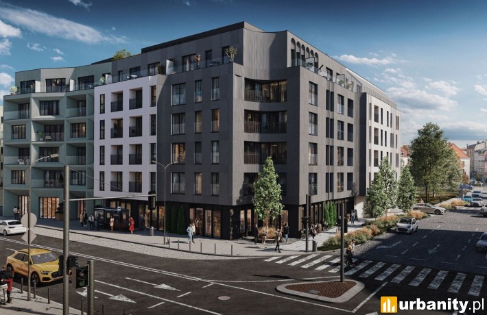Wizualizacja inwestycji przy ulicy Garbary 68 w Poznaniu, wiz. materiały dewelopera