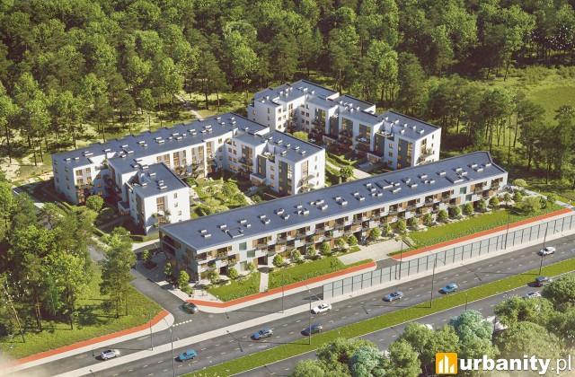 Projekt osiedla My Forest w Warszawie, wiz. materiały dewelopera