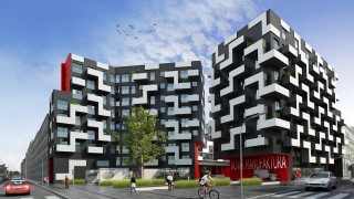 Przedmieście Oławskie we Wrocławiu z Nową Manufakturą