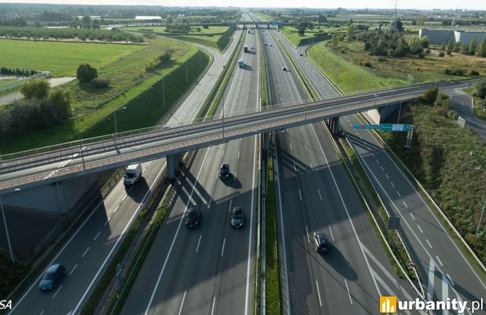 Poznańska obwodnica autostradowa zyskała trzeci pas, fot. Strabag