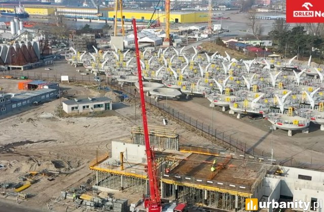 Budowa terminala instalacyjnego Morskiej Energetyki Wiatrowej w Świnoujściu, fot. Budimex