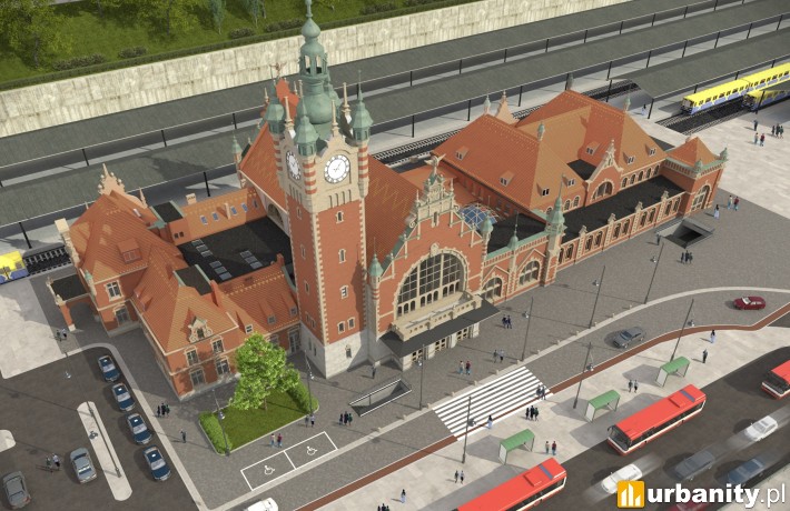 Wizualizacja dworca Gdańsk Główny
