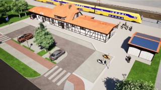 Projekt przebudowy dworca w Helu, fot. PKP S.A.