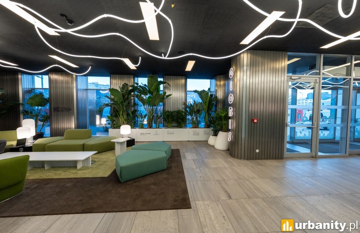 Nowe lobby biurowca Globis Wrocław, fot. materiały prasowe