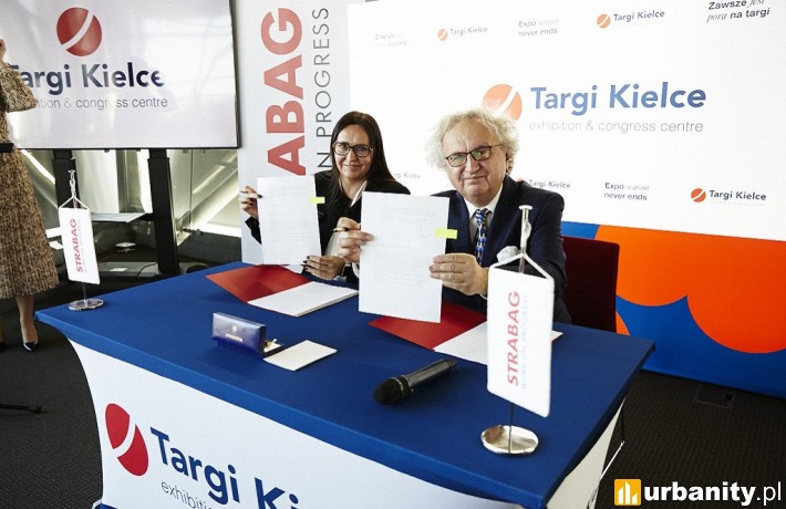 Powstanie nowa hala wystawiennicza kompleksu Targi Kielce, fot. Strabag