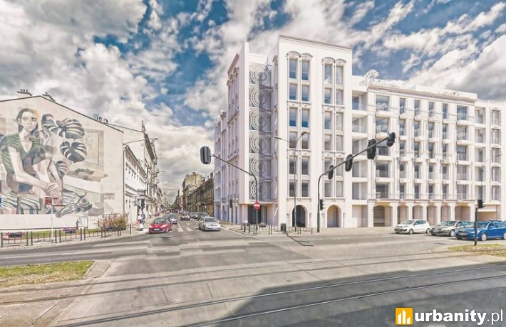Biała Kamienica przy Zachodniej w Łodzi - wizualizacja