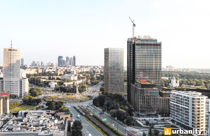 Tak prezentowała się wcześniejsza koncepcja blisko 100-metrowej wieży przy Burakowskiej, wiz. materiały inwestora