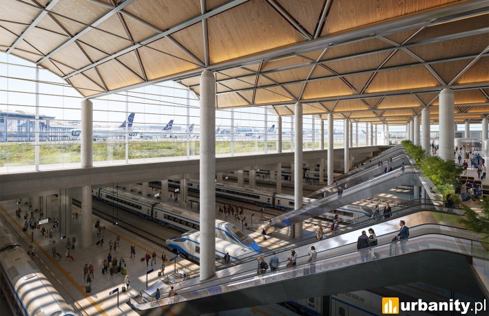 Najnowsze wizualizacje przedstawiające Centralny Port Komunikacyjny, wiz. materiały inwestora