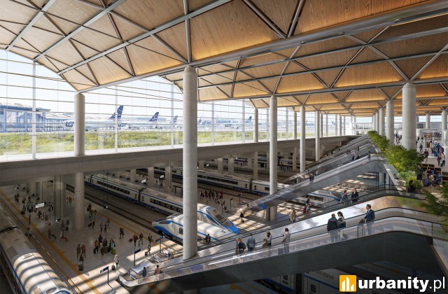Najnowsze wizualizacje przedstawiające Centralny Port Komunikacyjny, wiz. materiały inwestora