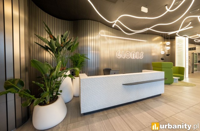 Nowe lobby biurowca Globis Wrocław, fot. materiały prasowe