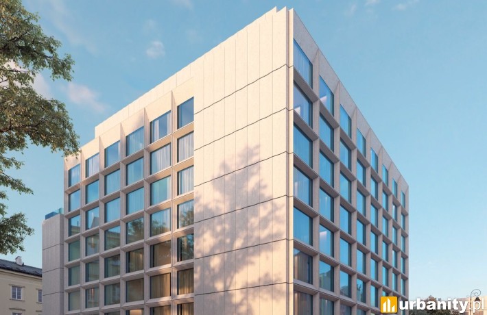 Hotel sieci Puro w centrum Warszawy, wizualizacja, wiz. materiały inwestora