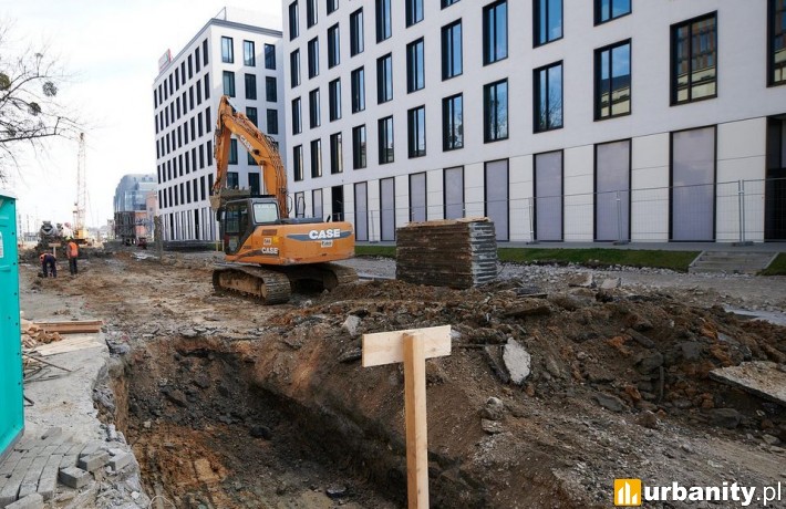 Tak powstaje podziemna ulica w Nowym Centrum Łodzi (fot. Sebastian Glapiński / UMŁ)