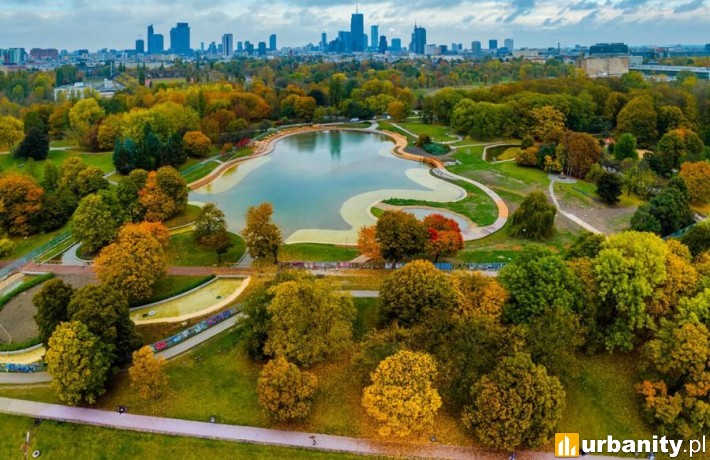Ponad 70-hektarowy teren Pola Mokotowskiego, fot. Cezary Warś, um.warszawa.pl