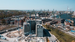 Docelowa wysokość inwestycji Żurawie w Gdańsku. Jest wykonawca II etapu