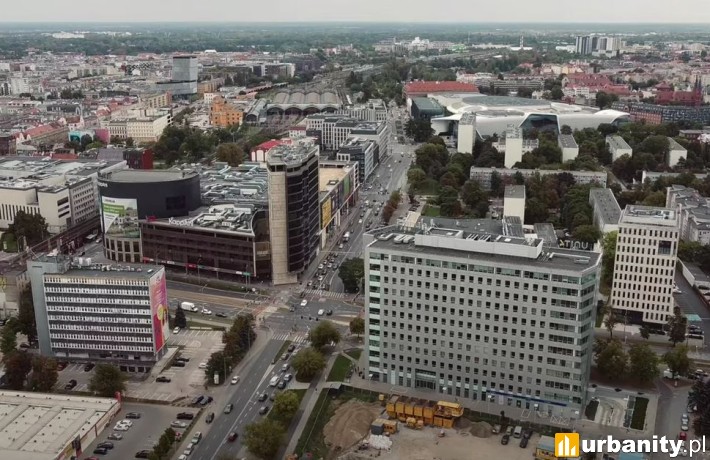 Arkady Wrocławskie z lotu ptaka, fot. Documentario