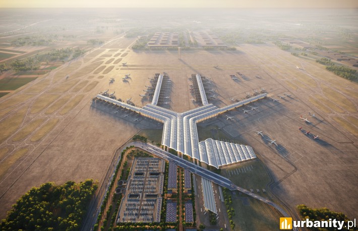 Najnowsze wizualizacje przedstawiające Centralny Port Komunikacyjny, wiz. materiały inwestora
