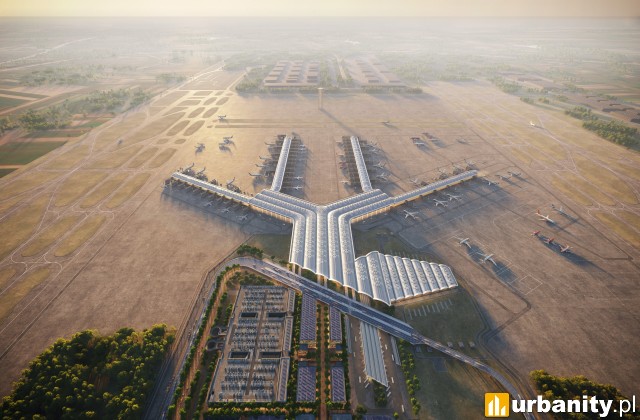 Najnowsze wizualizacje przedstawiające Centralny Port Komunikacyjny, wiz. materiały inwestora