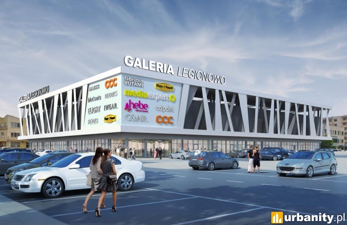 Wizualizacja galerii handlowej w Legionowie
