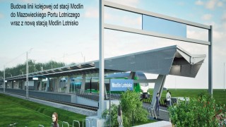 Powstanie bezpośrednie połączenie kolejowe z lotniskiem w Modlinie. Ruszył przetarg