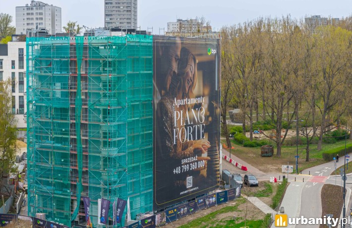 PianoForte, wiecha na budowie apartamentowca na Dolnym Mokotowie, fot. materiały dewelopera