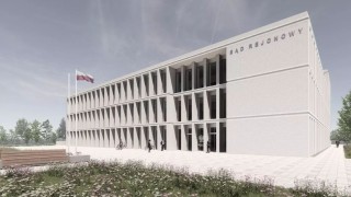 Wizualizacja nowej siedziby Sądu Rejonowego w Sosnowcu, wiz. materiały prasowe