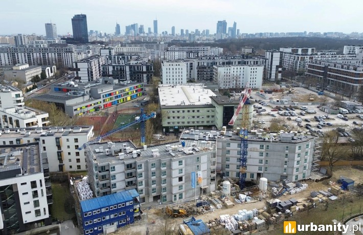 Budowa II etapu osiedla Sady Żoliborz, fot. materiały dewelopera