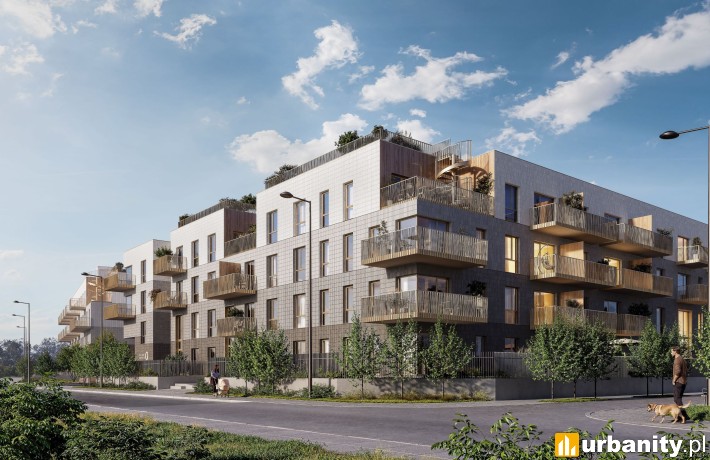 Projekt osiedla Viva Cité na Bemowie, wiz. materiały dewelopera