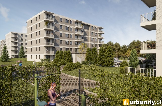 Projekt inwestycji Apartamenty Krakowska we Wrocławiu, wiz. materiały dewelopera