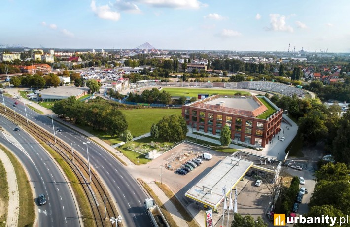 Wizualizacja biurowca LPP w Gdańsku, wiz. materiały inwestora