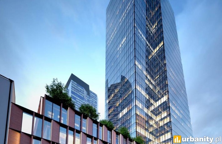 Projekt wieżowca Chopin Tower na Woli, wiz. materiały inwestora