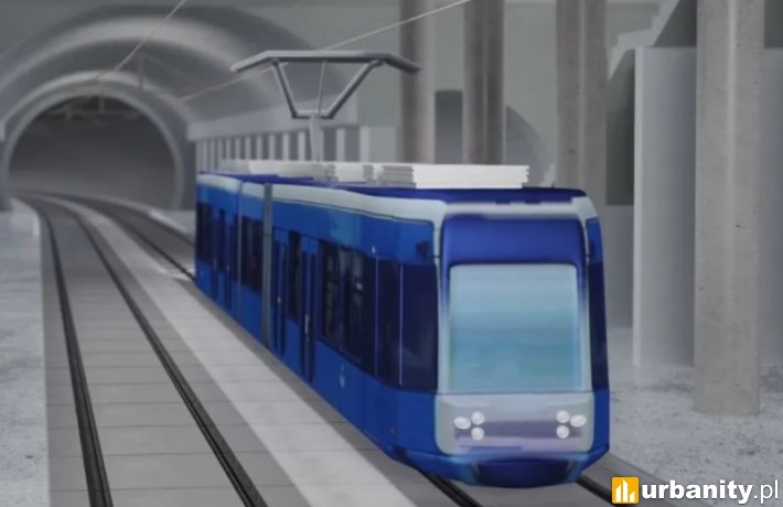 Metro w Krakowie: co dalej? Decyzja środowiskowa dopiero pod koniec roku, wiz. materiały inwestora