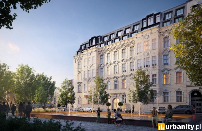 Rezydencja Aleja Fontann w Szczecinie, wizualizacja, wiz. materiały prasowe