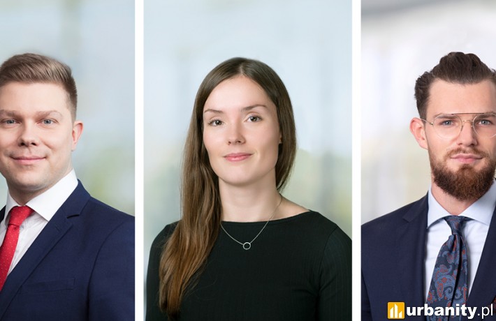 Eksperci firmy doradczej Savills, P. Skuza, A. Kuehn, B. Plewa