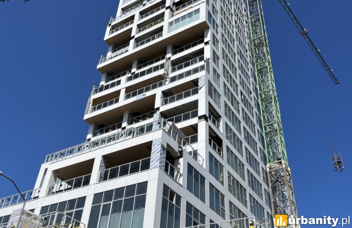 Postęp prac na budowie apartamentowca Sky Garden, fot. Litwiniuk Property