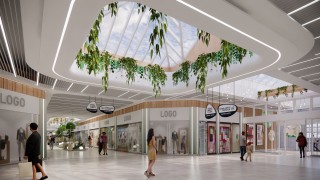 Centrum Handlowym Auchan Mikołów, wizualizacja wnętrz, wiz. materiały inwestora